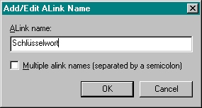 Add/Edit ALink Name